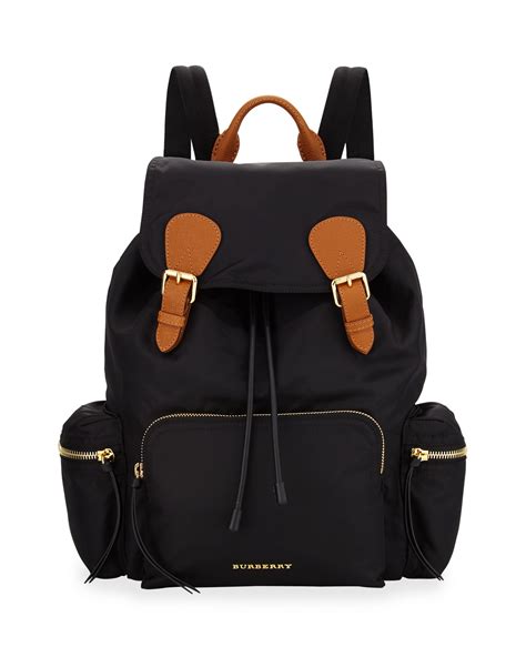 burberry medium rucksack black|Check Jacquard Backpack in Black .